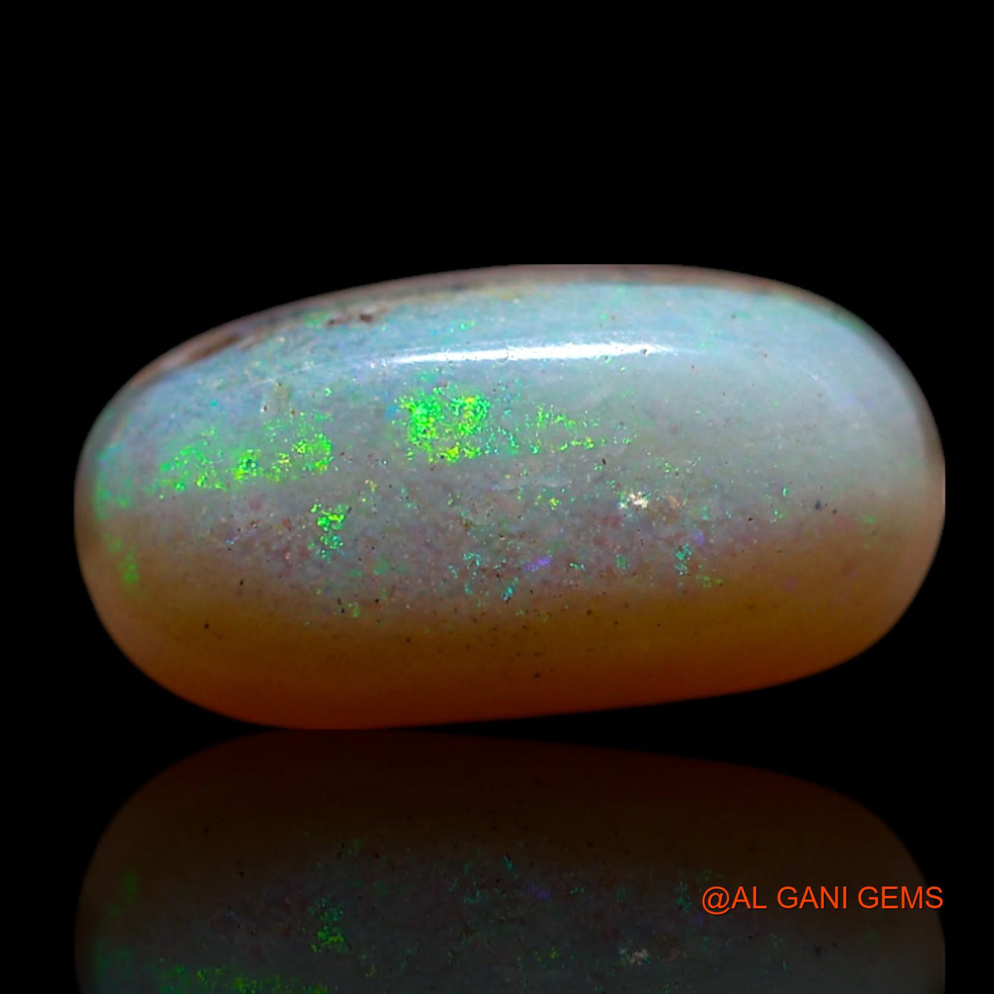 1.50 Cts Natural Australian Fire Opal Oval Cabochon Loose Gemstone For Jewelry 12x6x3 mm AG-98