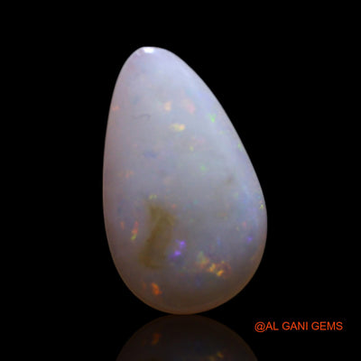 1.00 Cts Unheated Australian Fire Opal Loose Gemstone Pear Cabochon Natural 11x6x2 mm AG-99