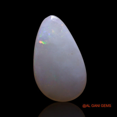 1.00 Cts Unheated Australian Fire Opal Loose Gemstone Pear Cabochon Natural 11x6x2 mm AG-99