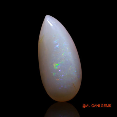 2.00 Cts Unheated Australian Fire Opal Loose Gemstone Pear Cabochon Natural 14x6x4 mm AG-9