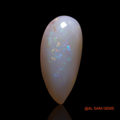2.00 Cts Unheated Australian Fire Opal Loose Gemstone Pear Cabochon Natural 14x6x4 mm AG-9