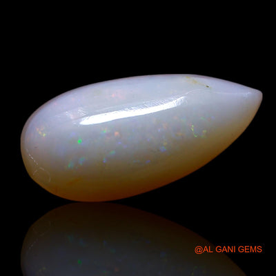 2.00 Cts Unheated Australian Fire Opal Loose Gemstone Pear Cabochon Natural 14x6x4 mm AG-9