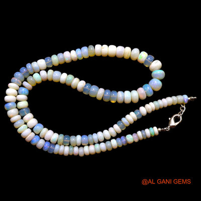Rondelle Smooth 5X8 MM Fire Opal Beads Boho Daughter Handmade Necklace AOB-7