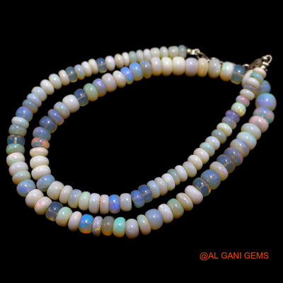 Rondelle Smooth 5X8 MM Fire Opal Beads Boho Daughter Handmade Necklace AOB-7