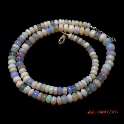 Rondelle Smooth 5X8 MM Fire Opal Beads Boho Daughter Handmade Necklace AOB-7