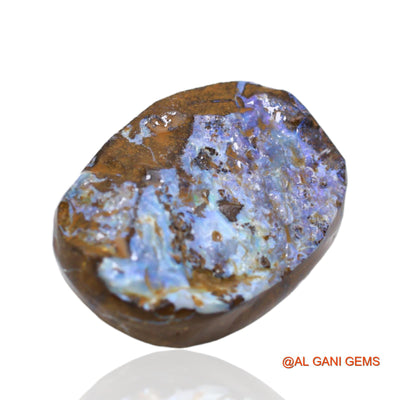 30.40 Cts Natural Australian Boulder Opal Loose Gemstone Fancy Druzy 24x17x8 mm BO-10