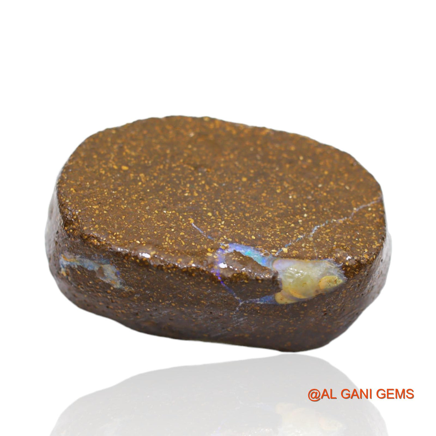 40.70 Cts Natural Australian Boulder Opal Loose Gemstone Fancy Druzy 25x16x8 mm BO-11