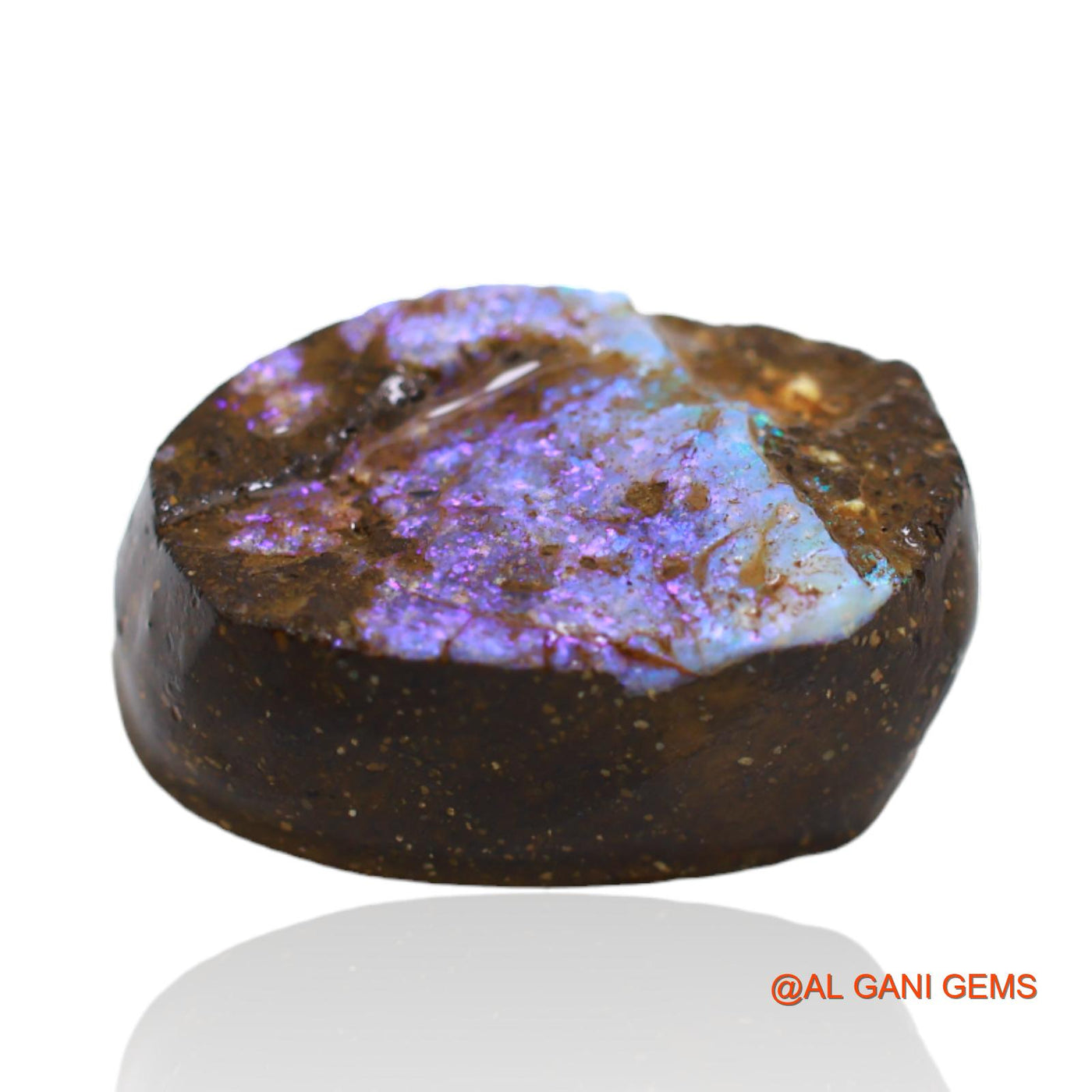 Natural Boulder Opal Gemstone 18.85 Cts Loose Fancy Druzy From Australia 19x13x8 mm BO-14