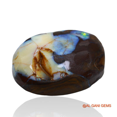 41.80 Cts Natural Australian Boulder Opal Loose Gemstone Fancy Druzy 25x19x8 mm BO-18