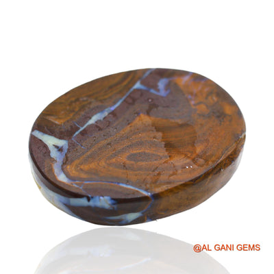 41.80 Cts Natural Australian Boulder Opal Loose Gemstone Fancy Druzy 25x19x8 mm BO-18