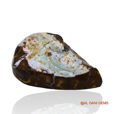 Natural Boulder Opal Gemstone 47.70 Cts Loose Fancy Druzy From Australia 33x23x7 mm BO-21