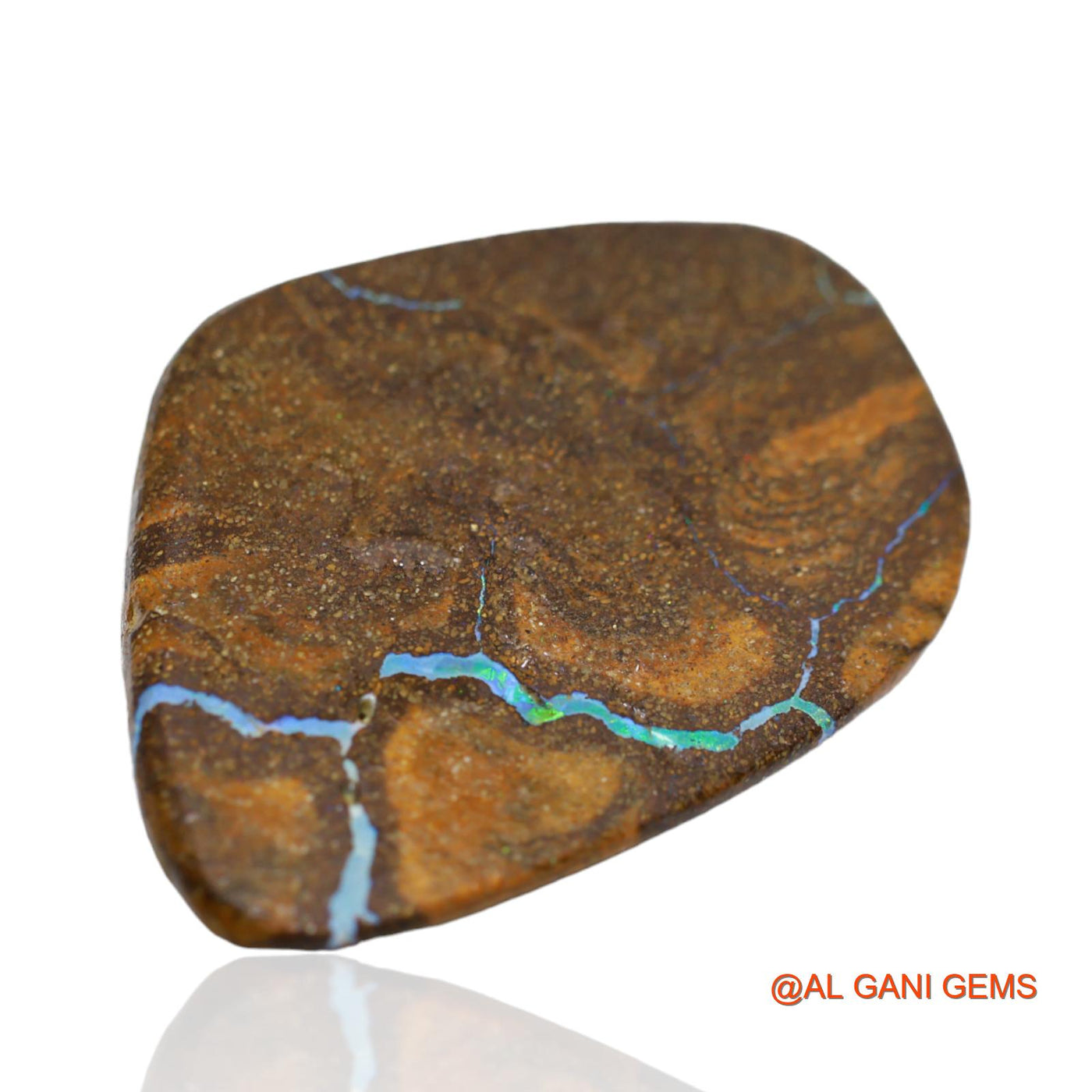 Natural Untreated Boulder Opal Loose Gemstone Fancy Druzy From Australia 48.60 Cts 37x26x7 mm BO-22