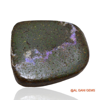 89.60 Cts Natural Australian Boulder Opal Loose Gemstone Fancy Druzy 34x34x8 mm BO-23