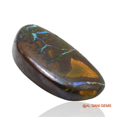 54.10 Cts Natural Australian Boulder Opal Loose Gemstone Fancy Druzy 36x20x7 mm BO-26