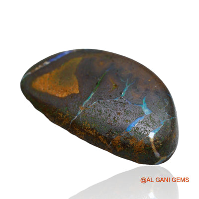 54.10 Cts Natural Australian Boulder Opal Loose Gemstone Fancy Druzy 36x20x7 mm BO-26