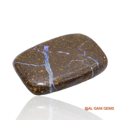44.55 Cts Natural Australian Boulder Opal Loose Gemstone Fancy Druzy 35x24x5 mm BO-27