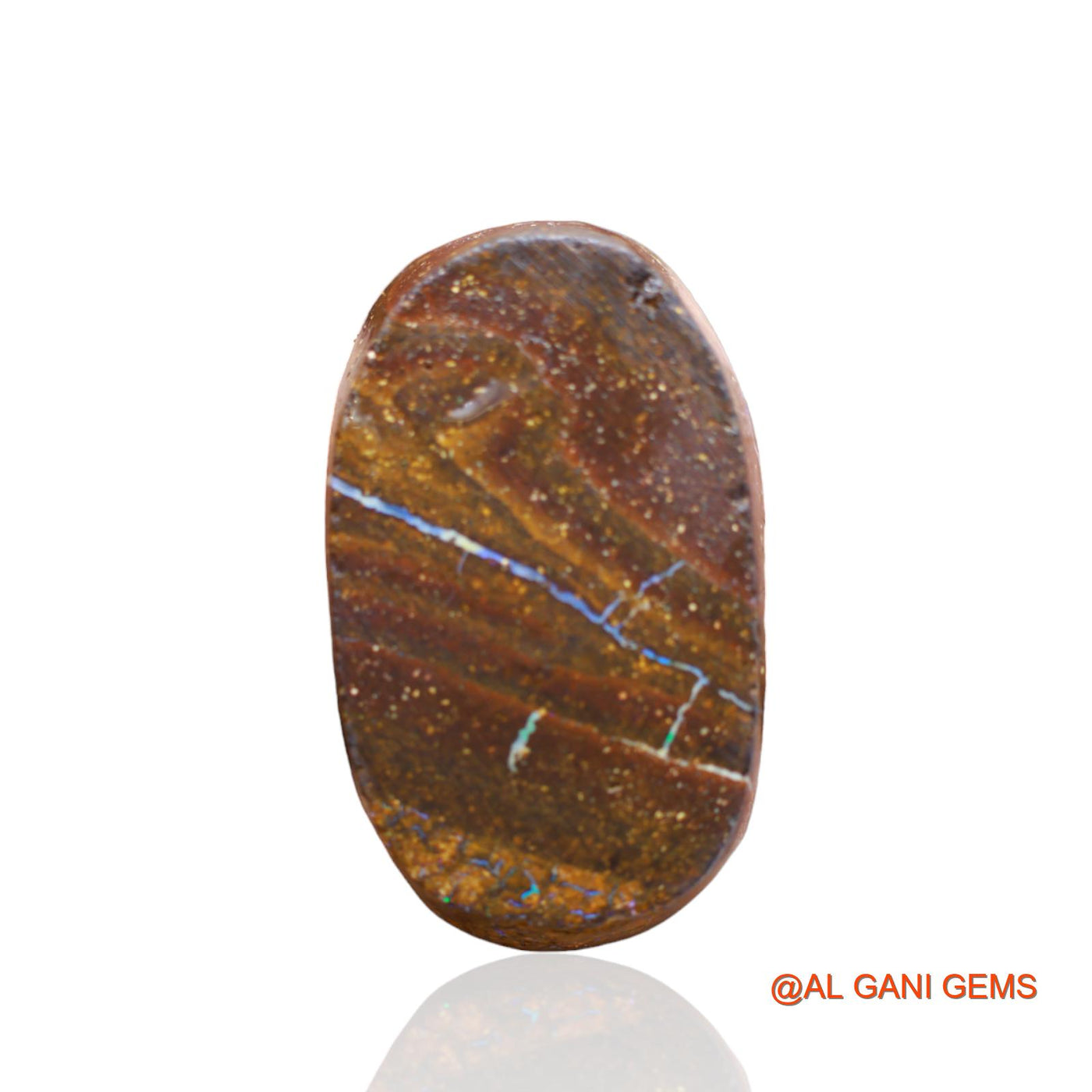 Natural Boulder Opal Gemstone 47.10 Cts Loose Fancy Druzy From Australia 25x15x11 mm BO-2