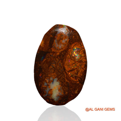 9.50 Cts Unheated Australian Boulder Opal Loose Gemstone Fancy Druzy Natural 19x12x6 mm BO-33