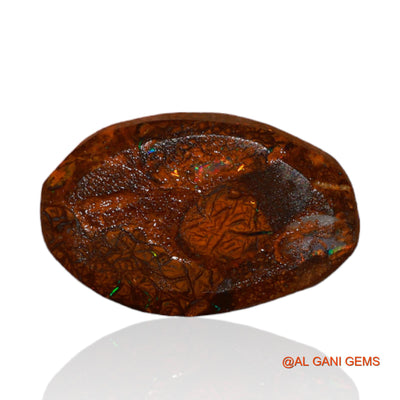 9.50 Cts Unheated Australian Boulder Opal Loose Gemstone Fancy Druzy Natural 19x12x6 mm BO-33