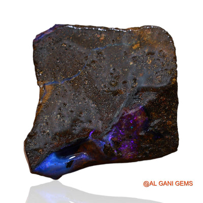 22.00 Cts Unheated Australian Boulder Opal Loose Gemstone Fancy Druzy Natural 21x21x5 mm BO-35