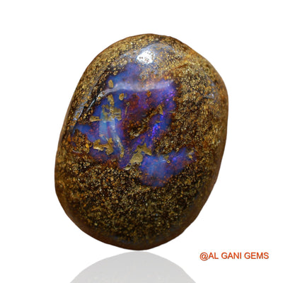 Natural Boulder Opal Gemstone 30.00 Cts Loose Oval Druzy From Australia 25x19x7 mm BO-38