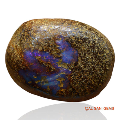 Natural Boulder Opal Gemstone 30.00 Cts Loose Oval Druzy From Australia 25x19x7 mm BO-38