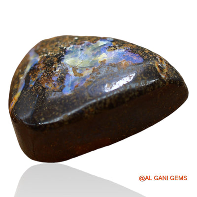 34.00 Cts Natural Australian Boulder Opal Loose Gemstone Pear Druzy 24x17x9 mm BO-40