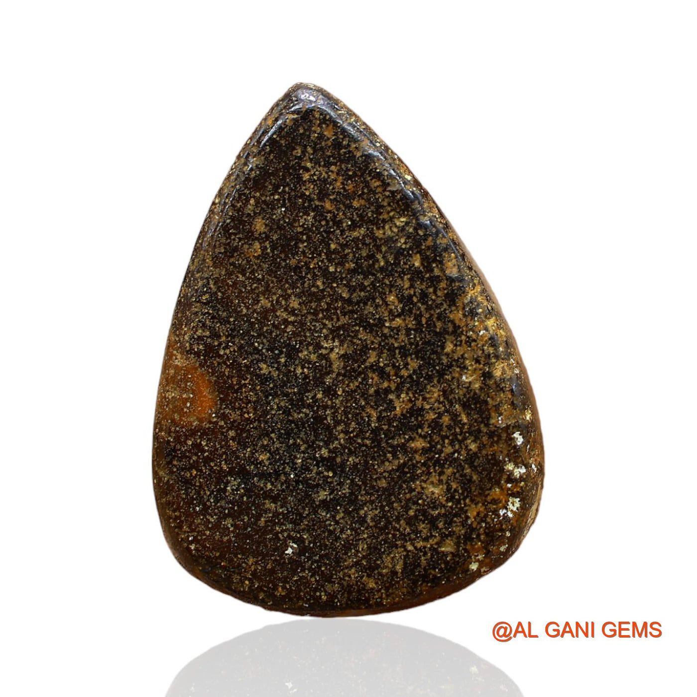 34.00 Cts Natural Australian Boulder Opal Loose Gemstone Pear Druzy 24x17x9 mm BO-40