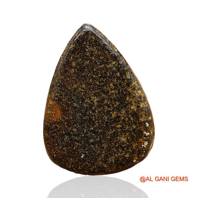 34.00 Cts Natural Australian Boulder Opal Loose Gemstone Pear Druzy 24x17x9 mm BO-40
