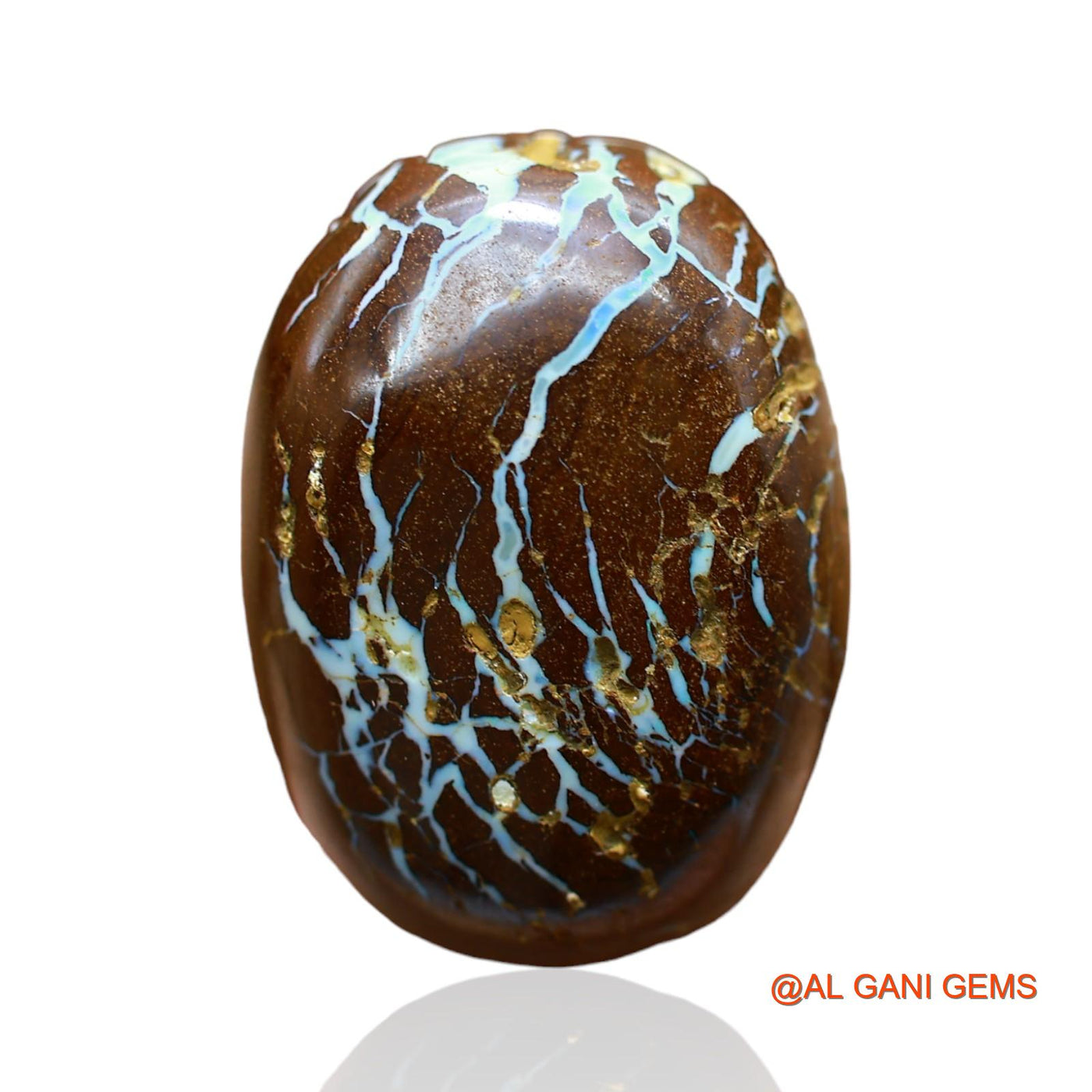 42.00 Cts Natural Australian Boulder Opal Oval Druzy Loose Gemstone For Jewelry 34x17x10 mm BO-41