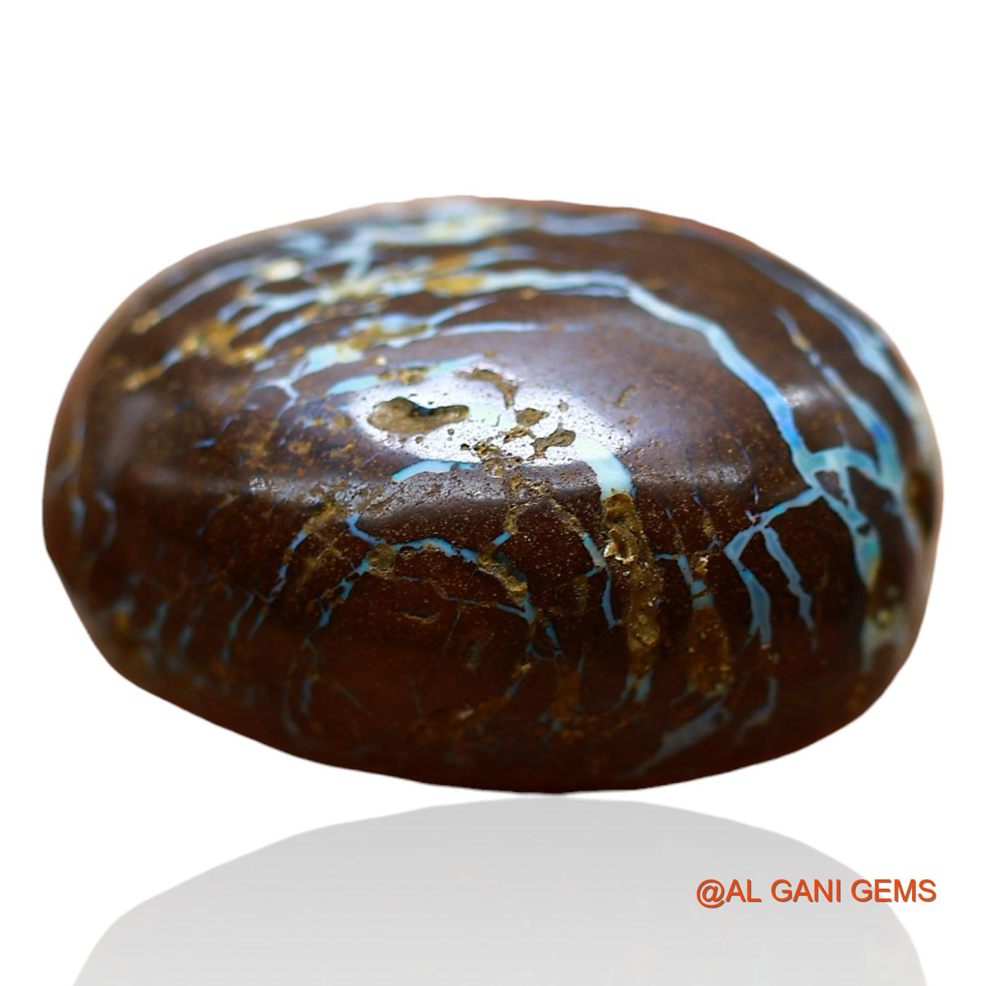 42.00 Cts Natural Australian Boulder Opal Oval Druzy Loose Gemstone For Jewelry 34x17x10 mm BO-41
