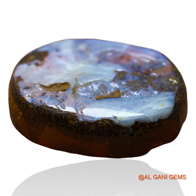 Natural Boulder Opal Gemstone 44.00 Cts Loose Oval Druzy From Australia 27x20x7 mm BO-43