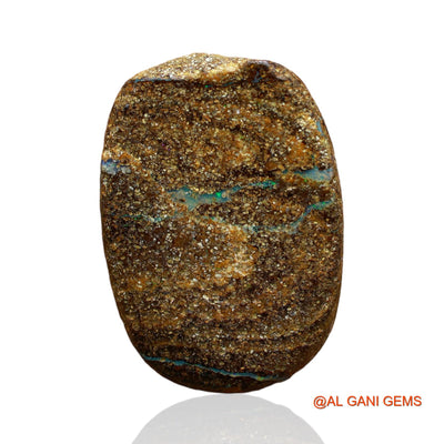 Natural Boulder Opal Gemstone 33.00 Cts Loose Oval Druzy From Australia 26x18x8 mm BO-44