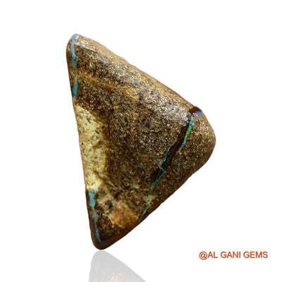 28.00 Cts Natural Australian Boulder Opal Trillion Druzy Loose Gemstone For Jewelry 28x17x9 mm BO-45