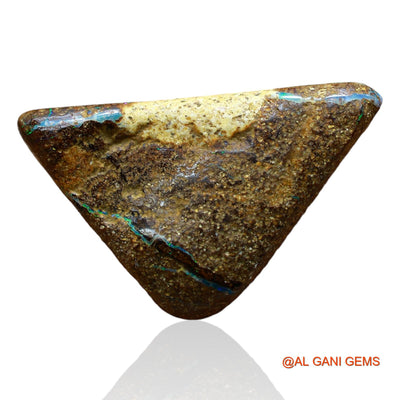28.00 Cts Natural Australian Boulder Opal Trillion Druzy Loose Gemstone For Jewelry 28x17x9 mm BO-45