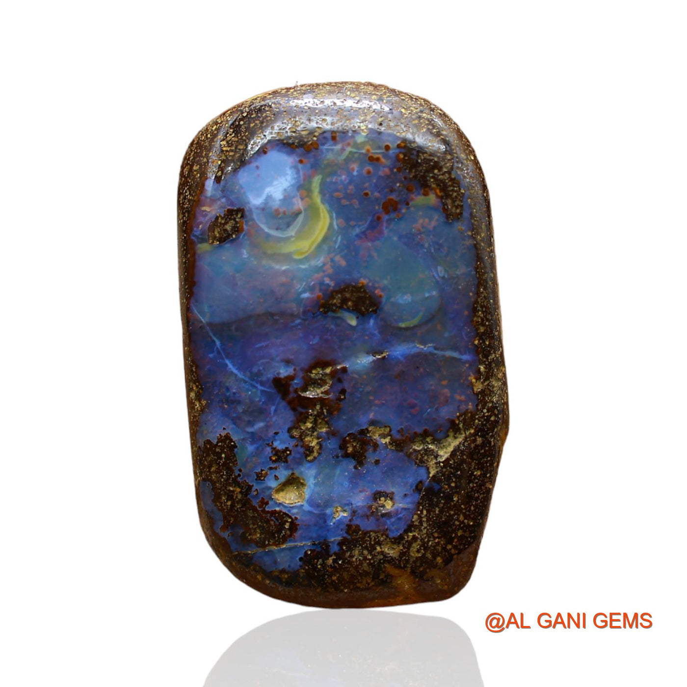 27.00 Cts Natural Australian Boulder Opal Fancy Druzy Loose Gemstone For Jewelry 27x14x7 mm BO-47