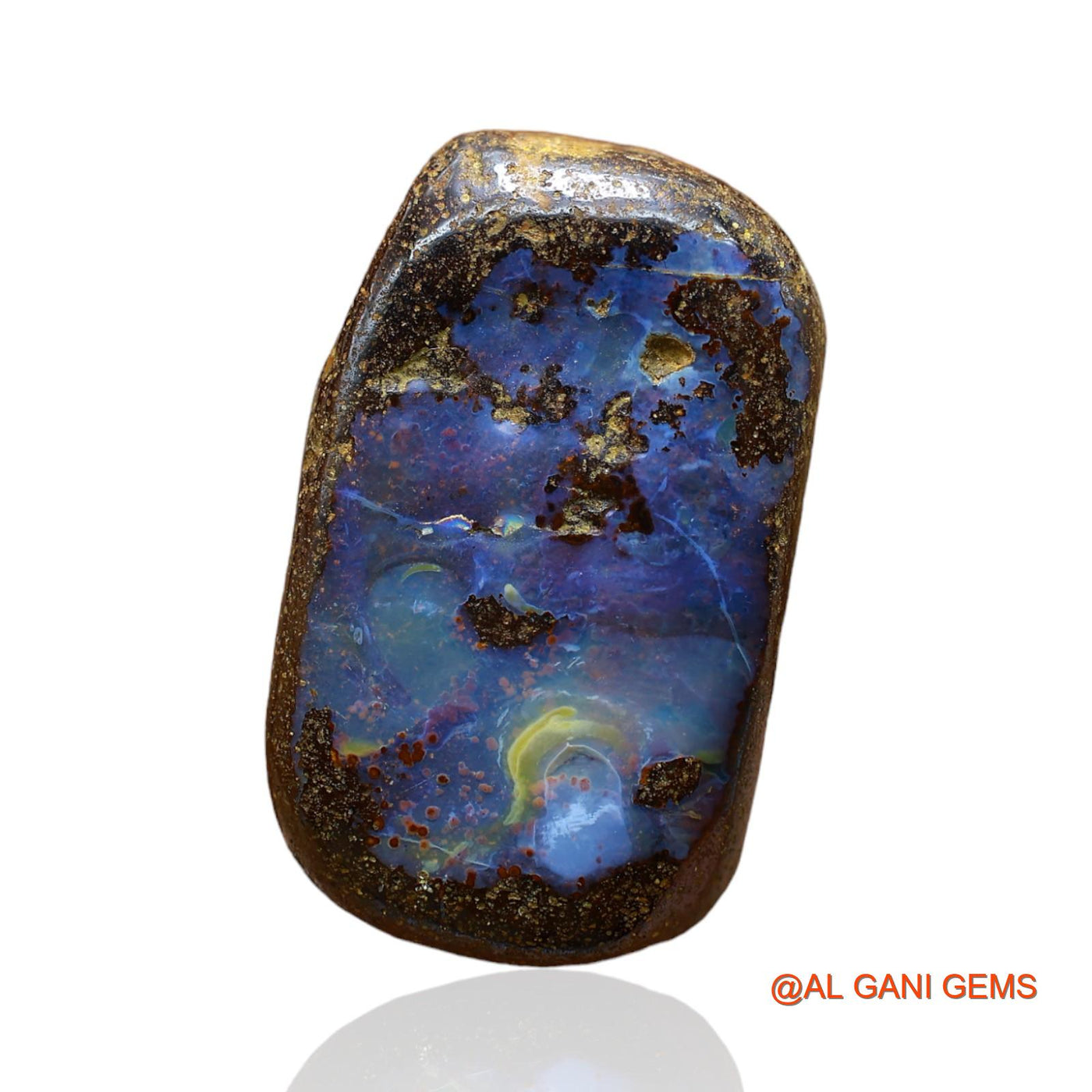 27.00 Cts Natural Australian Boulder Opal Fancy Druzy Loose Gemstone For Jewelry 27x14x7 mm BO-47