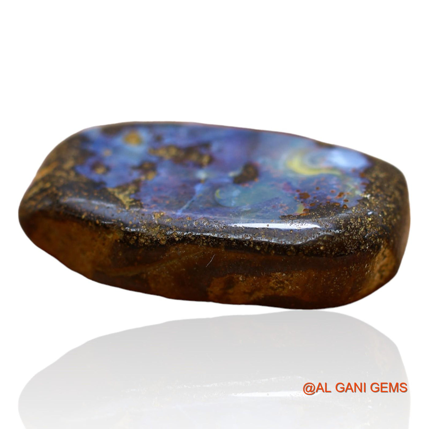 27.00 Cts Natural Australian Boulder Opal Fancy Druzy Loose Gemstone For Jewelry 27x14x7 mm BO-47