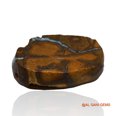 43.25 Cts Natural Australian Boulder Opal Loose Gemstone Fancy Druzy 30x17x9 mm BO-4