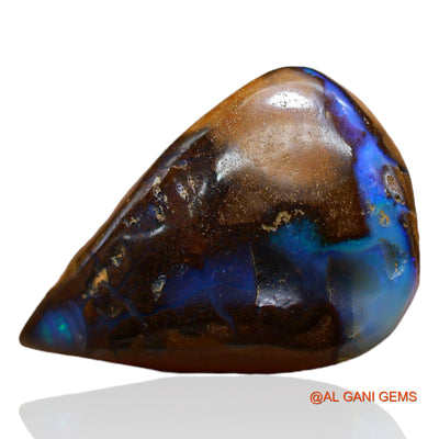 21.00 Cts Natural Australian Boulder Opal Loose Gemstone Pear Druzy 23x16x8 mm BO-50