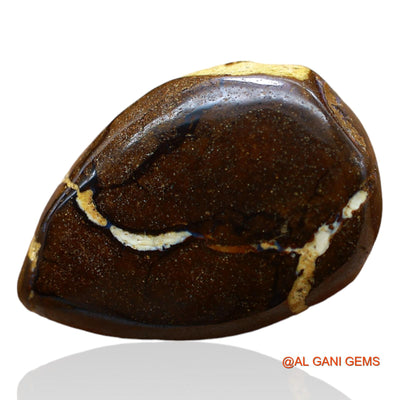 20.00 Cts Unheated Australian Boulder Opal Loose Gemstone Pear Druzy Natural 21x15x6 mm BO-52