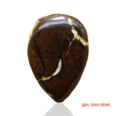 20.00 Cts Unheated Australian Boulder Opal Loose Gemstone Pear Druzy Natural 21x15x6 mm BO-52