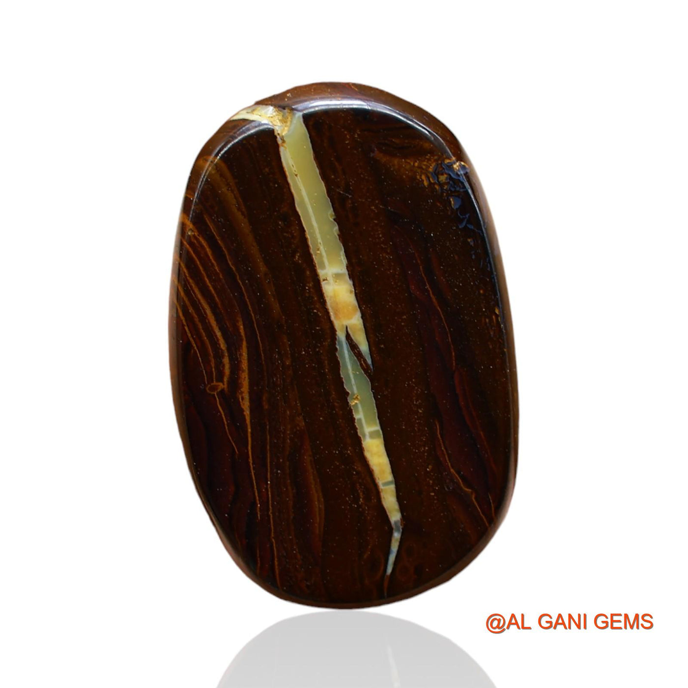 20.00 Cts Natural Australian Boulder Opal Loose Gemstone Oval Druzy 20x13x6 mm BO-56