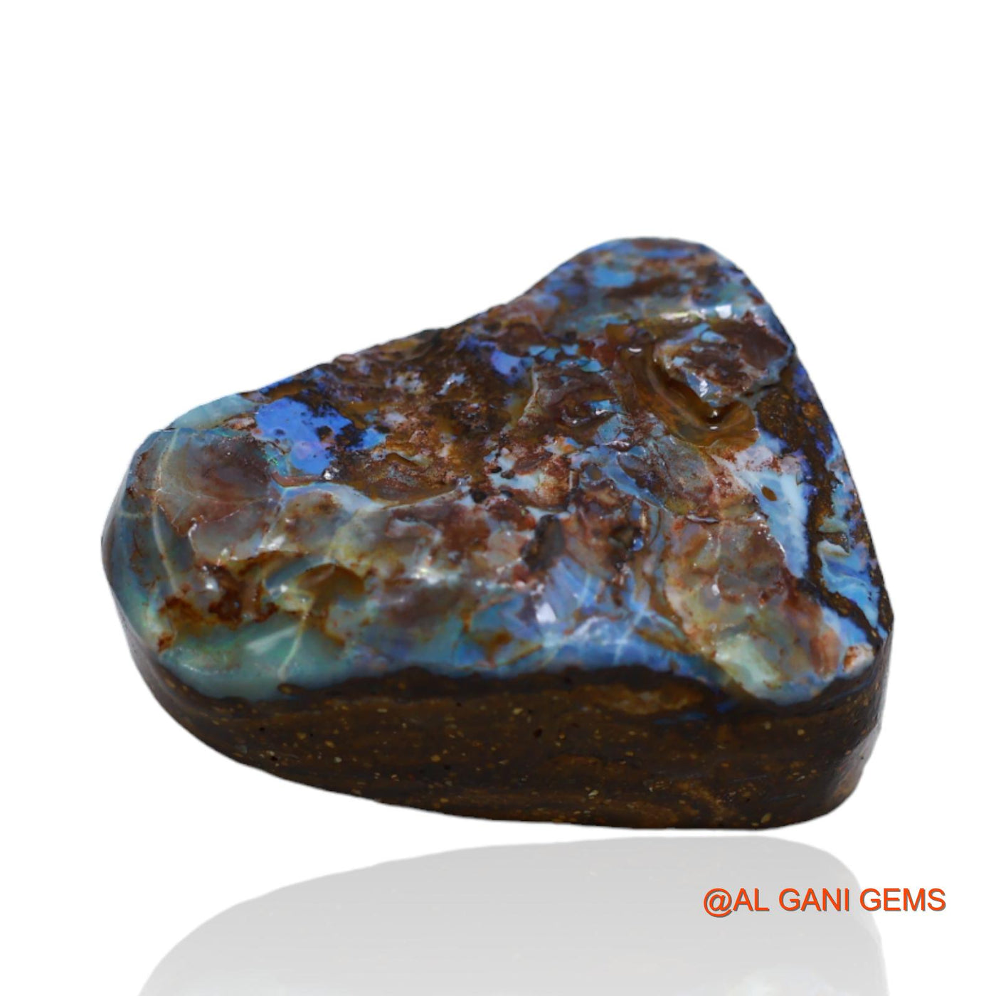 41.10 Cts Natural Australian Boulder Opal Loose Gemstone Fancy Druzy 23x20x10 mm BO-6