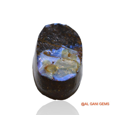 33.43 Cts Natural Australian Boulder Opal Loose Gemstone Fancy Druzy 23x14x9 mm BO-7