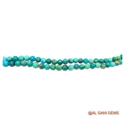 Smooth 7 TO 6 MM Turquoise Bead Rondelle Dainty December Mother Necklace BT-160