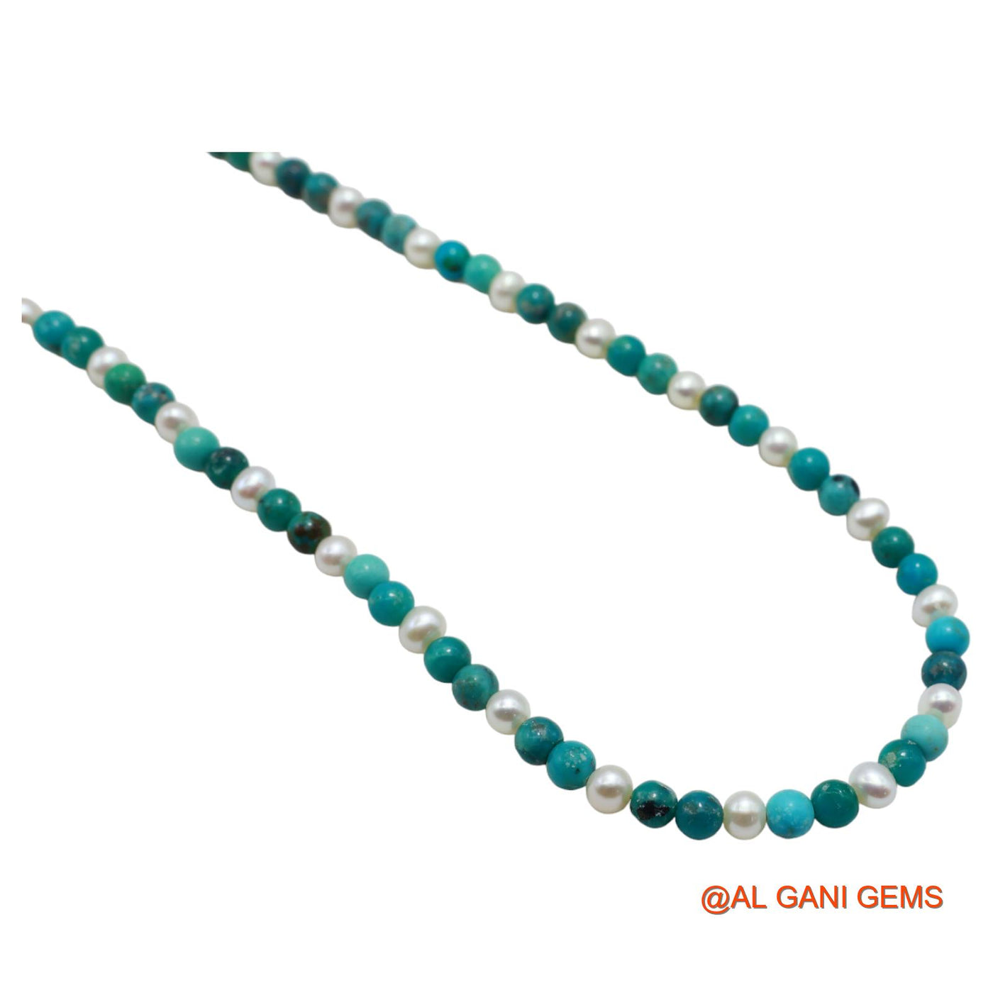 Smooth 5X4 MM Turquoise Bead Rondelle Dainty December Celestial Necklace BT-17