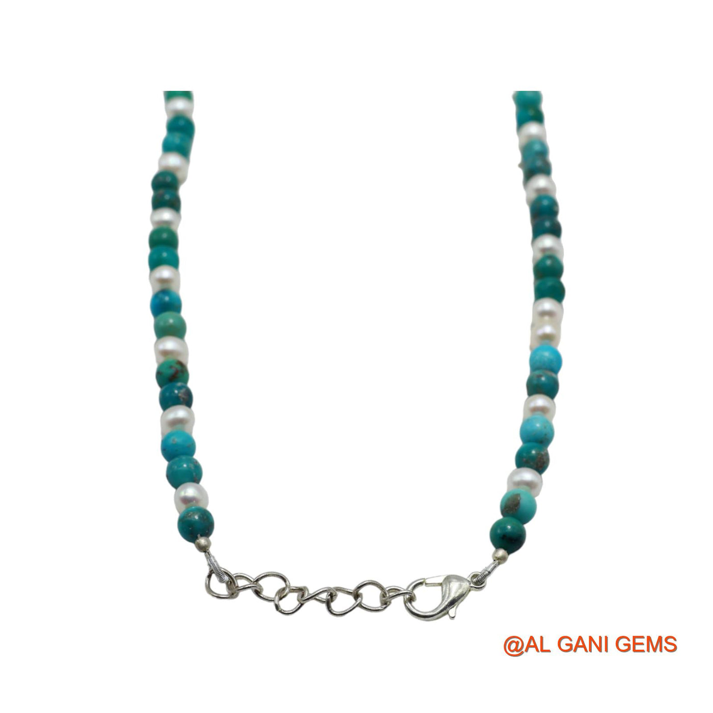 Smooth 5X4 MM Turquoise Bead Rondelle Dainty December Celestial Necklace BT-17