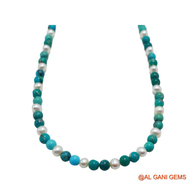 Smooth Blue Turquoise Beads Rondelle Strength December Artisan Bracelet BT-18