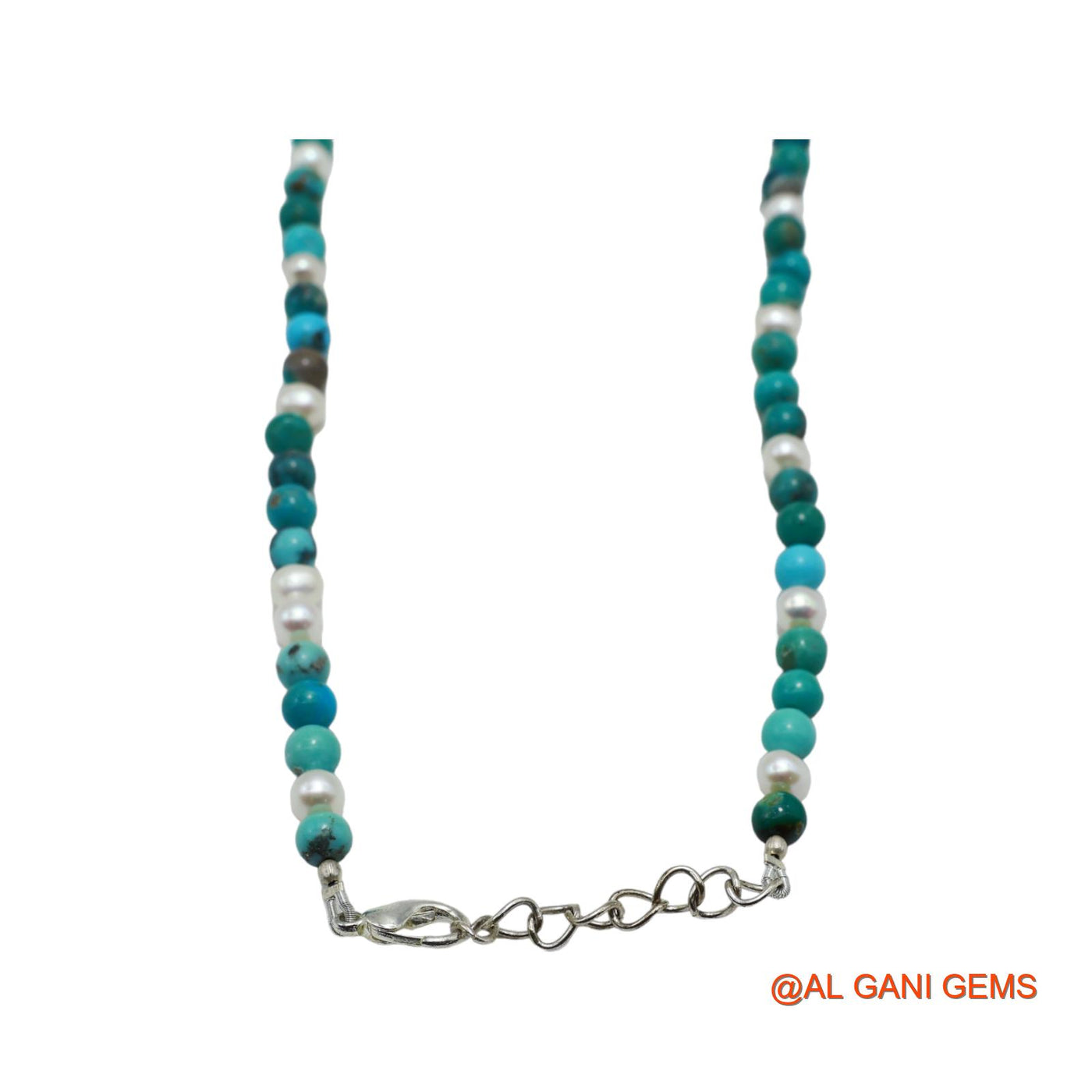 Smooth Sky Blue 5X4 MM Turquoise Beads Rondelle Dainty December Necklace BT-20
